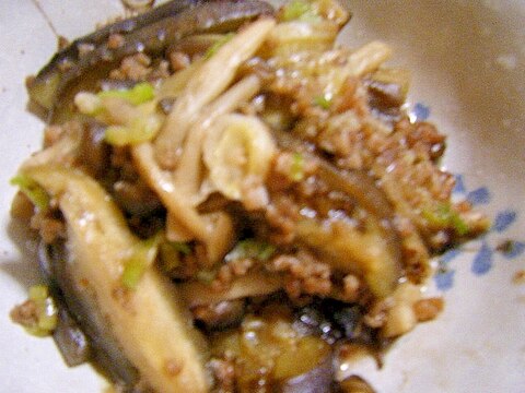 なすときのこのマーボー